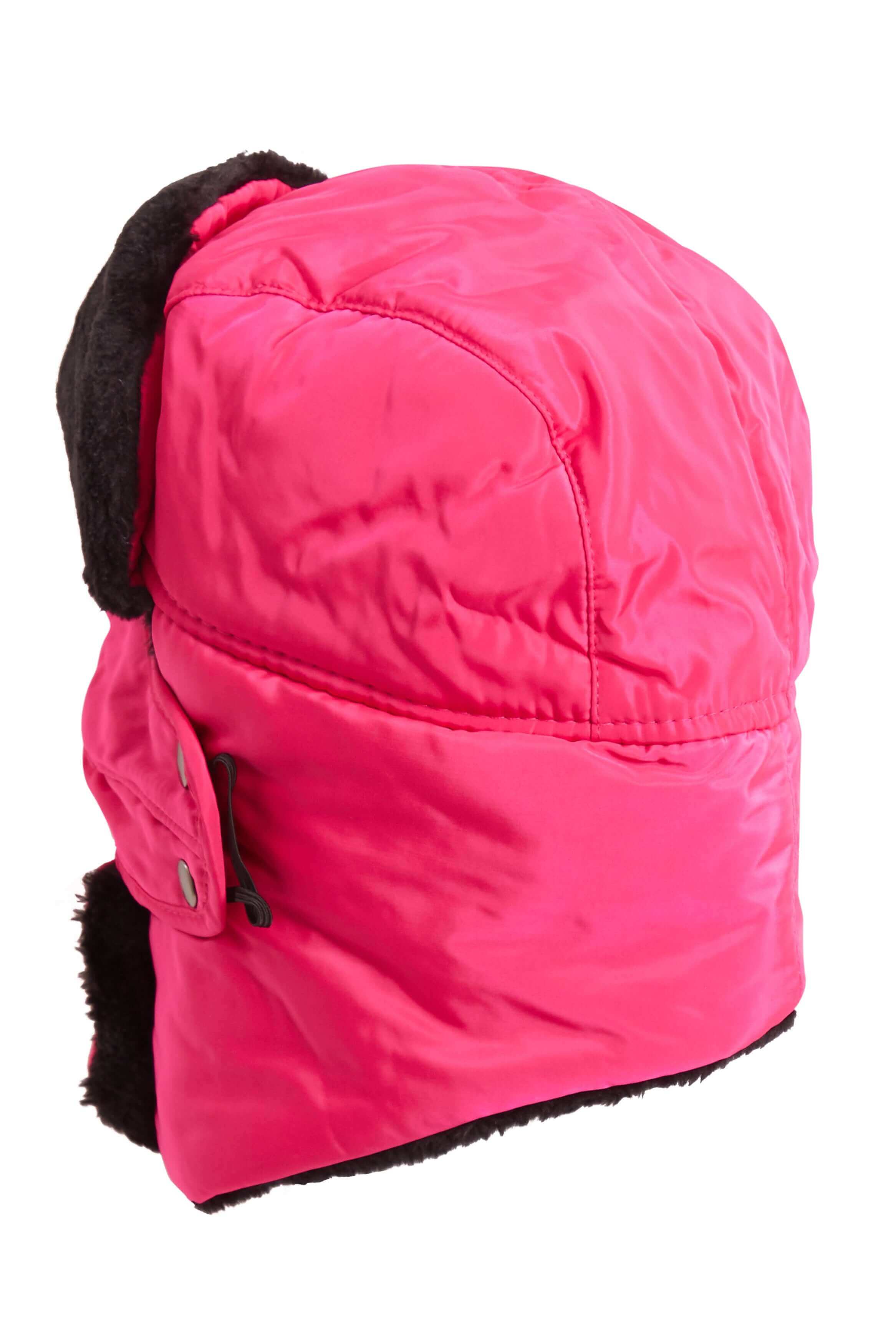 3 In 1 Trapper Hat With Removable Face Cover Fur Lined Showerproof