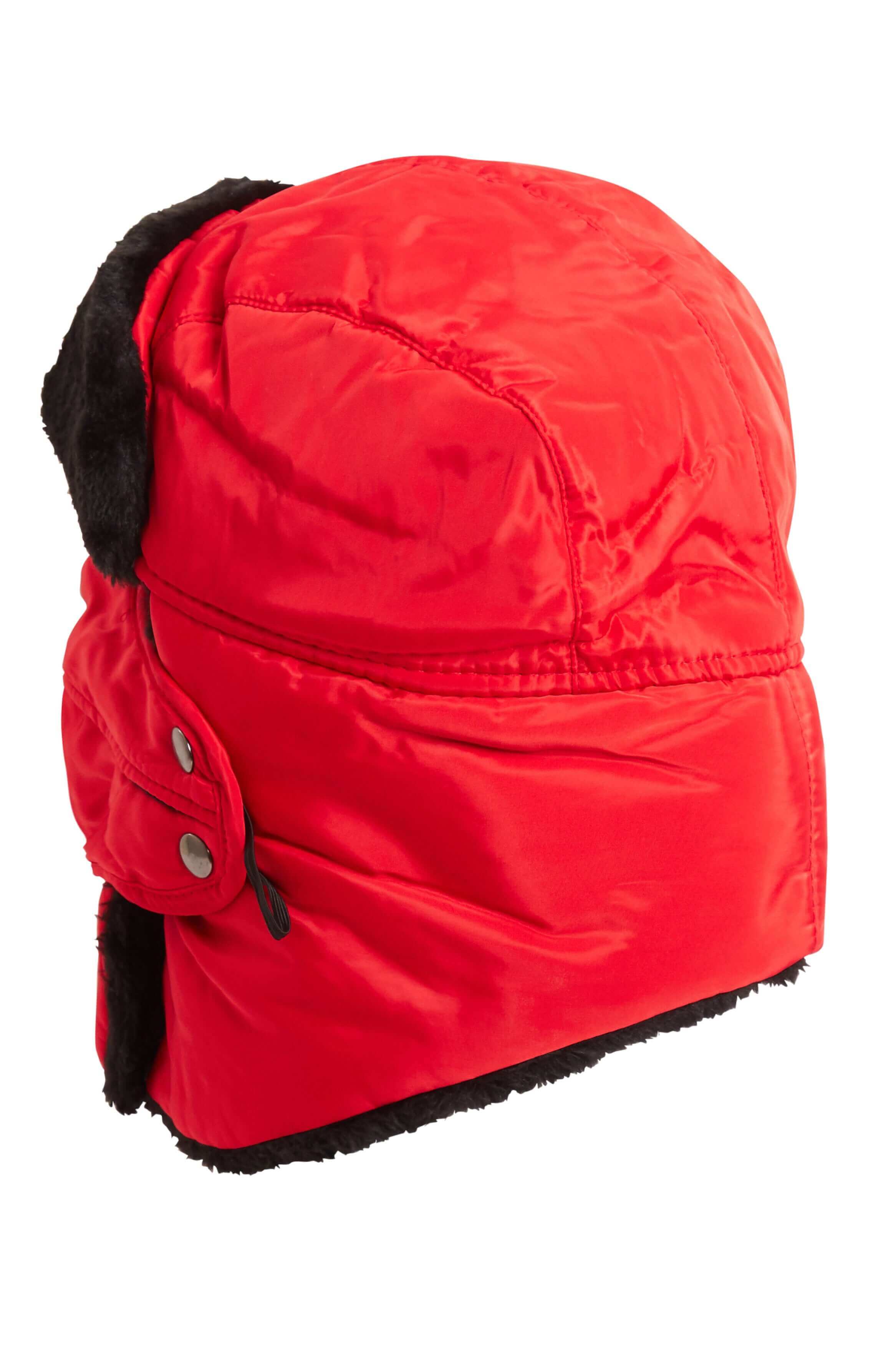 3 In 1 Trapper Hat With Removable Face Cover Fur Lined Showerproof
