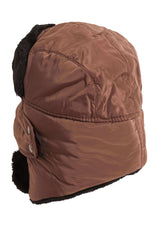 3 In 1 Trapper Hat With Removable Face Cover Fur Lined Showerproof