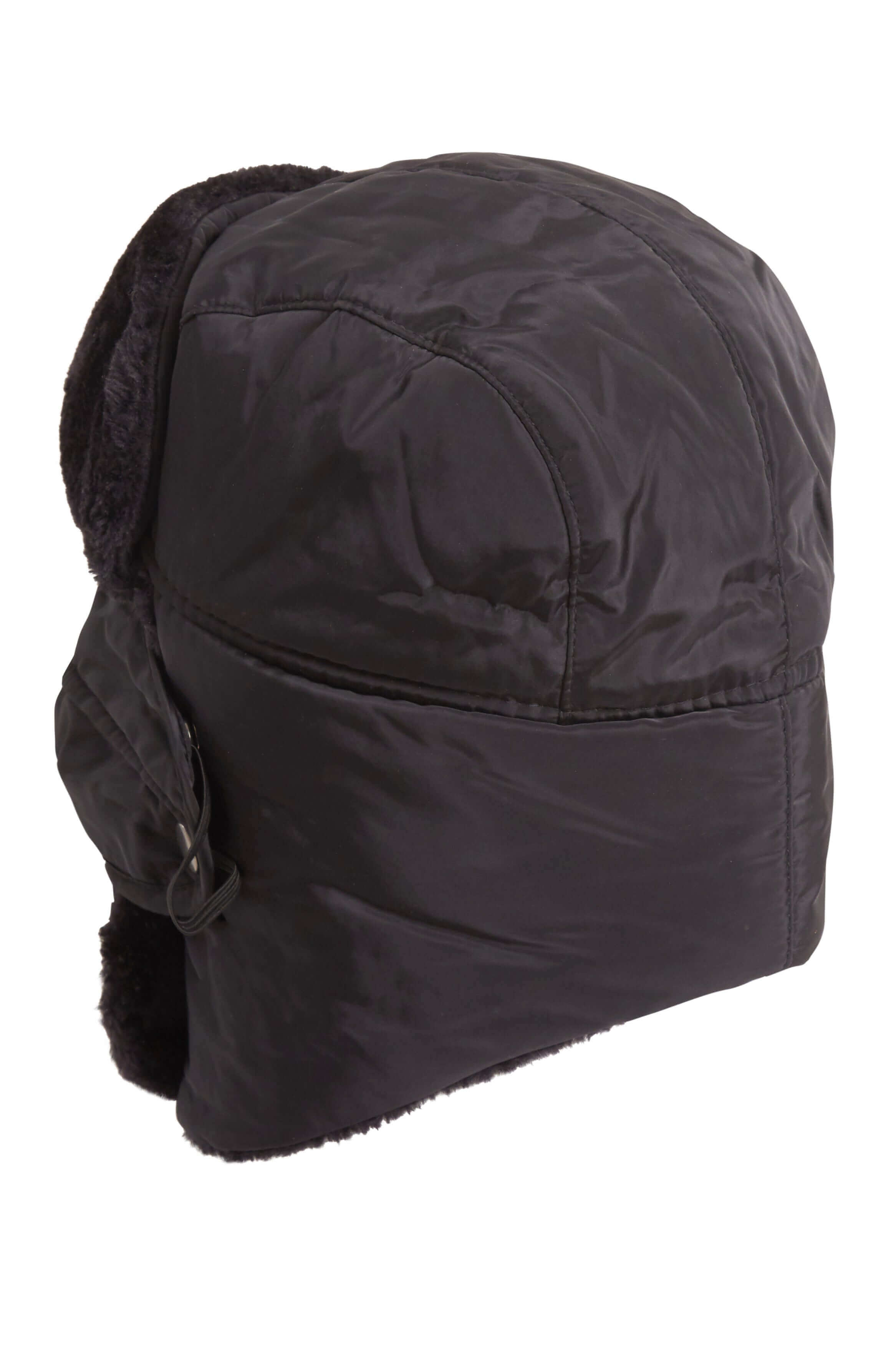 3 In 1 Trapper Hat With Removable Face Cover Fur Lined Showerproof