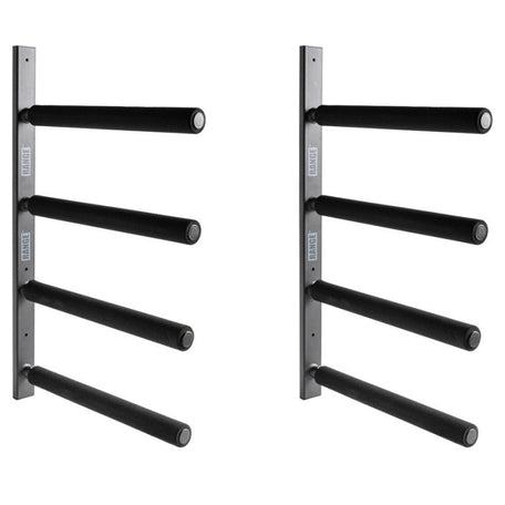 Range Double Vertical Wall Rack for Surfboards, Holds 16 Boards