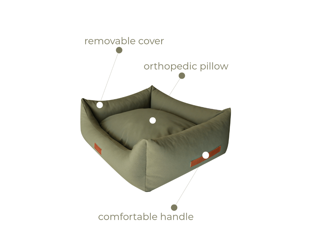 Ralph & Co Henley Orthopaedic Waterproof Bolster Dog Bed
