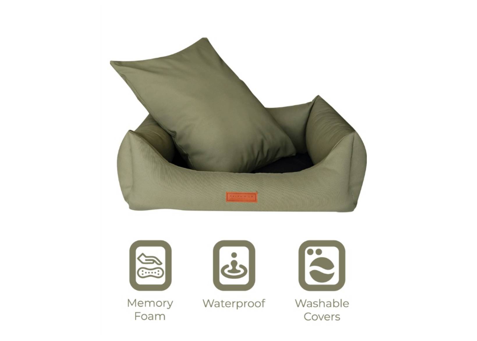 Ralph & Co Henley Orthopaedic Waterproof Bolster Dog Bed