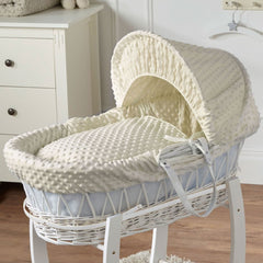 Wicker Moses Basket – Newborn Basket with Mattress, No Stand