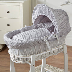 Wicker Moses Basket – Newborn Basket with Mattress, No Stand