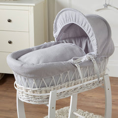 Wicker Moses Basket – Newborn Basket with Mattress, No Stand