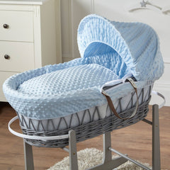 Wicker Moses Basket – Newborn Basket with Mattress, No Stand