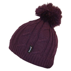 Women's Chunky Cable Knit Beanie Hat With 3M Thinsulate Insulation