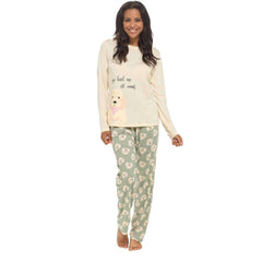 Women's Cockapoo Cotton Jersey Pyjama Set Long Sleeve Lounge Wear