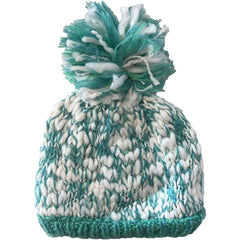 Women's Hand Knitted Daisy Pattern Winter Hat Headband Mittens Set In Red