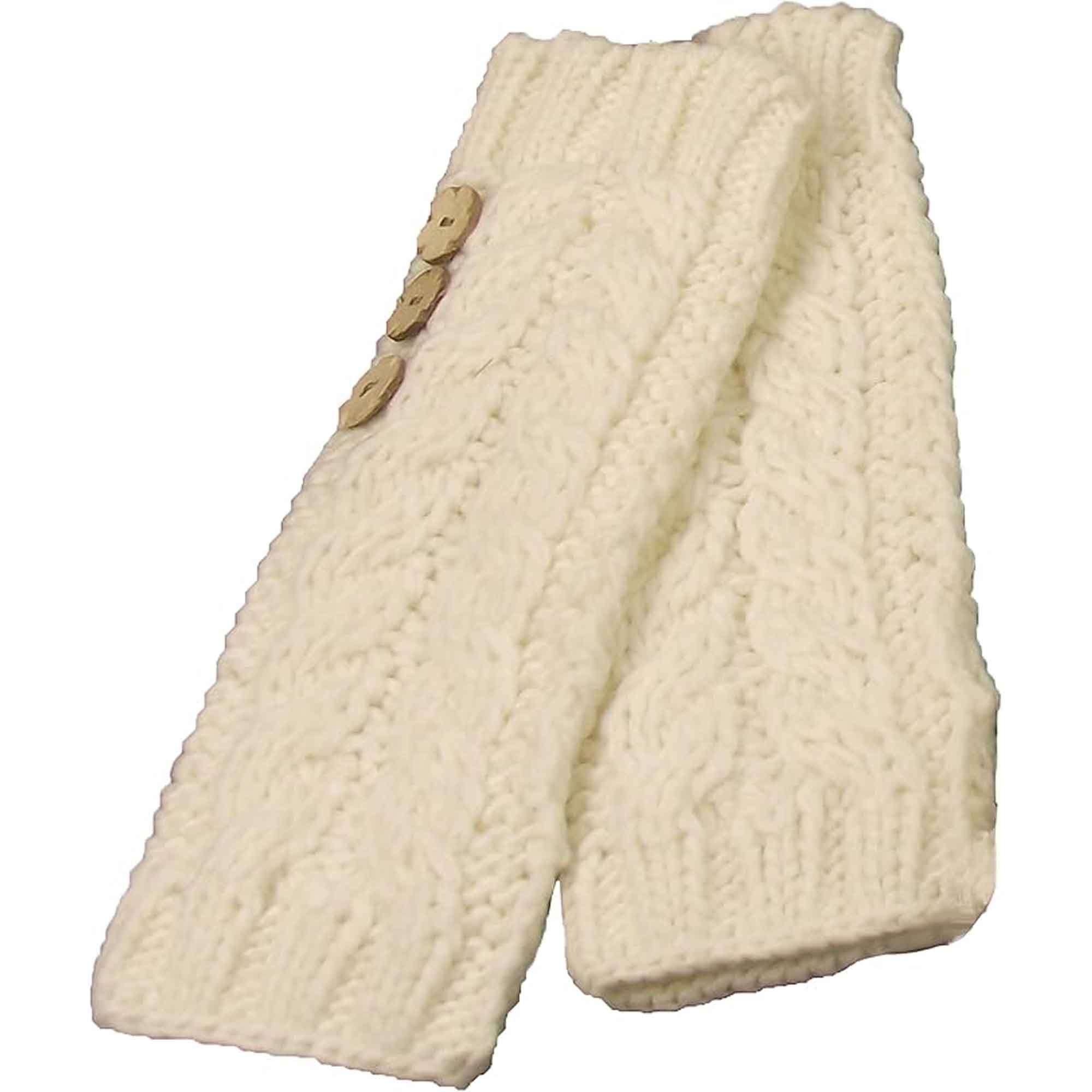 Women's Hand-Knitted Winter Hat Scarf And Hand Warmer Set With Inga Button