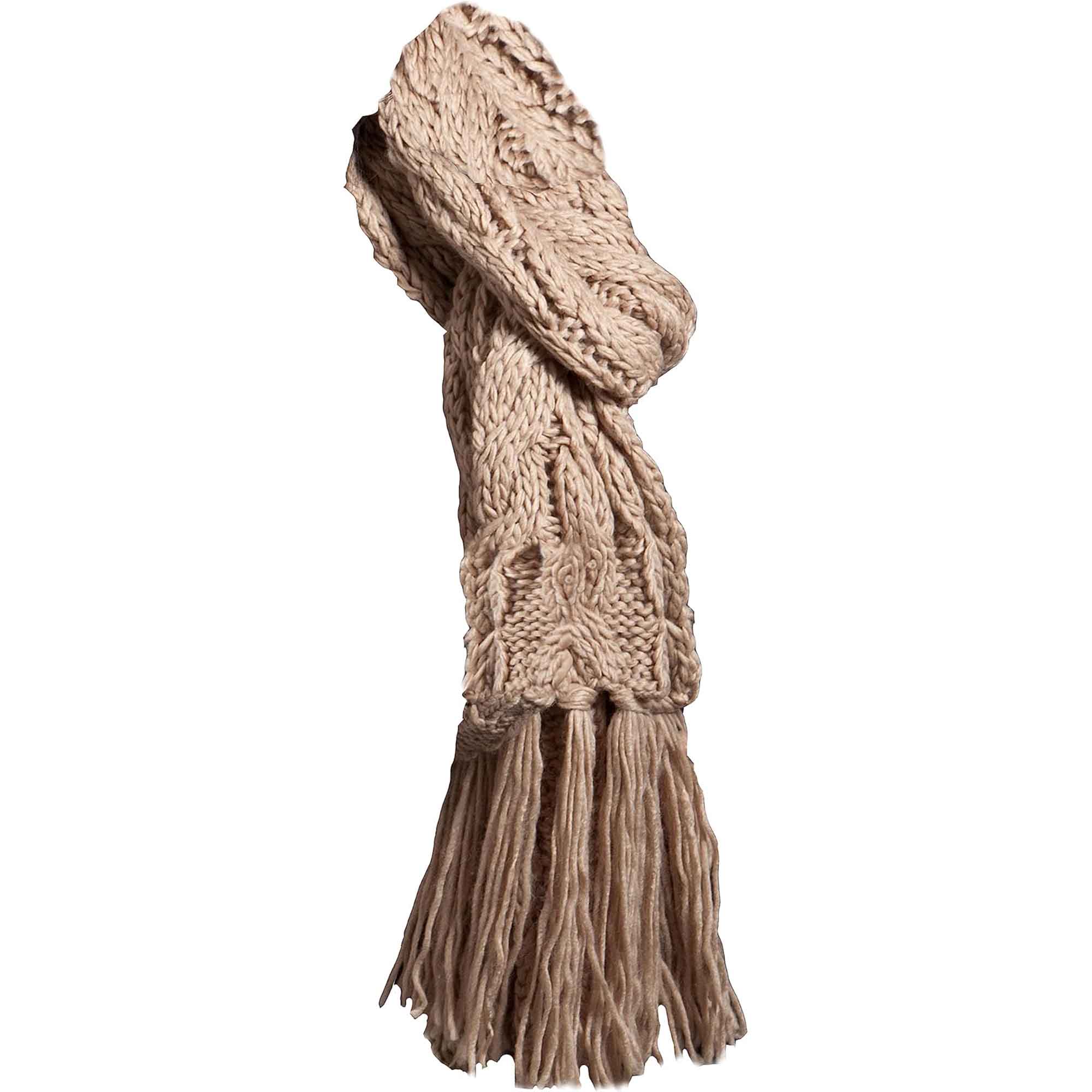 Women's Hand-Knitted Winter Hat Scarf And Hand Warmer Set With Inga Button