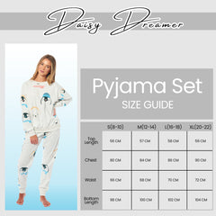 Women's Fleece Pyjama Set Penguins And Polar Bears Long Sleeve Animal Print