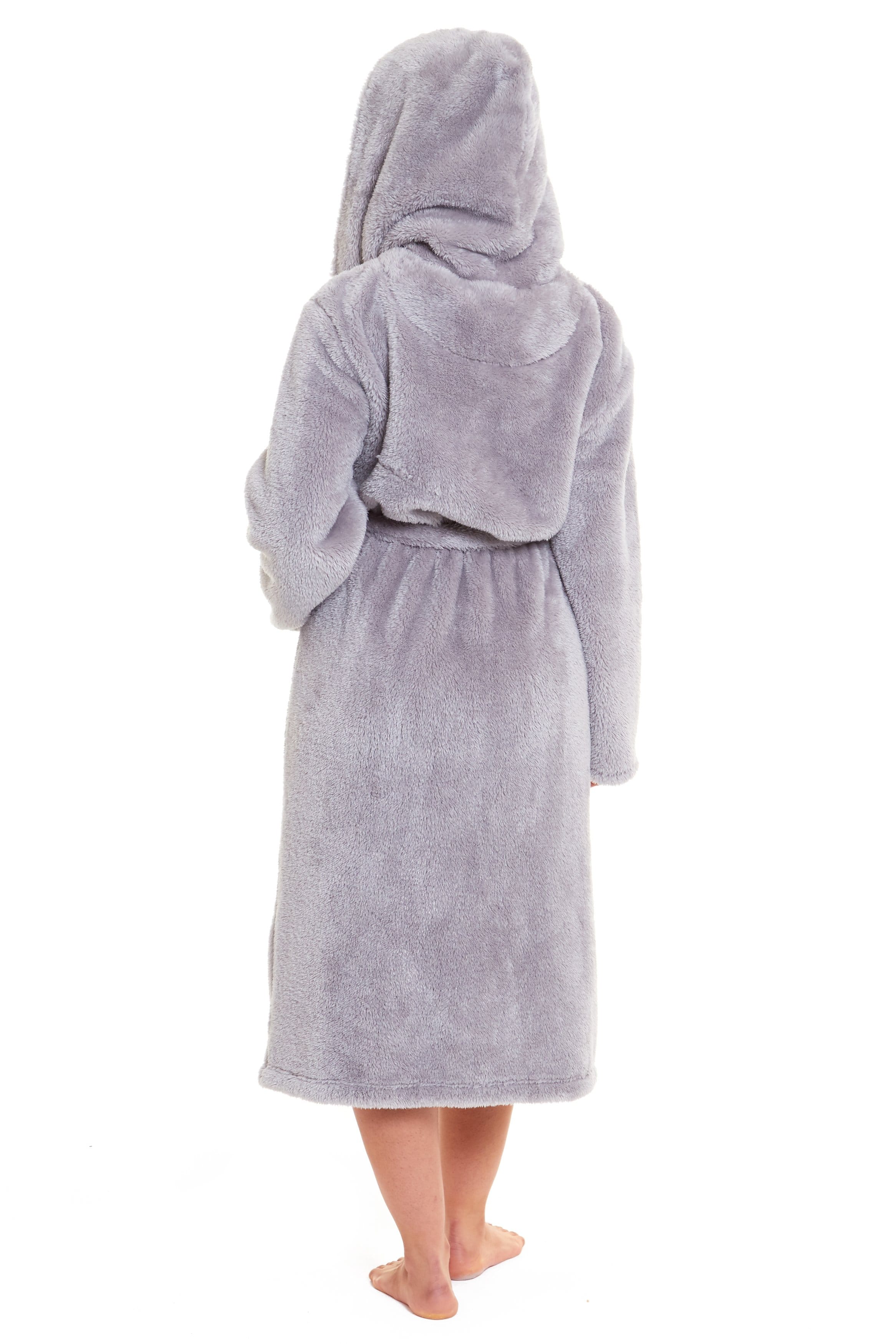Women's Fleece Hooded Robe Snuggle Touch Velvet-Soft Loungewear