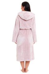 Women's Fleece Hooded Robe Snuggle Touch Velvet-Soft Loungewear