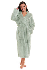 Women's Fleece Hooded Robe Snuggle Touch Velvet-Soft Loungewear