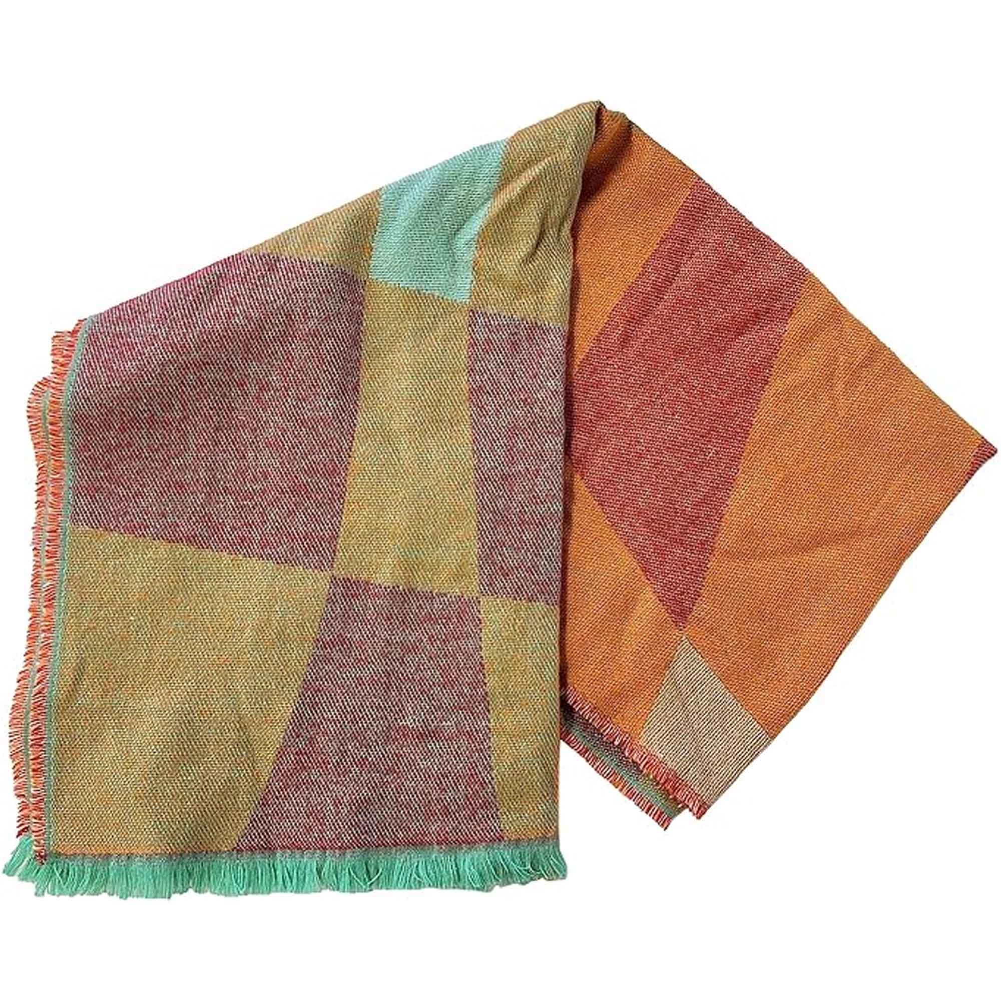 Women's Soft Woven Winter Scarves Lightweight Cosy Acrylic Wraps Multicolor