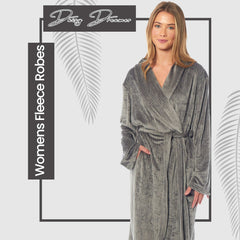 Women's Stripe Jacquard Dressing Gown With Belt Pockets Shawl Collar