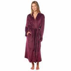 Women's Stripe Jacquard Dressing Gown With Belt Pockets Shawl Collar