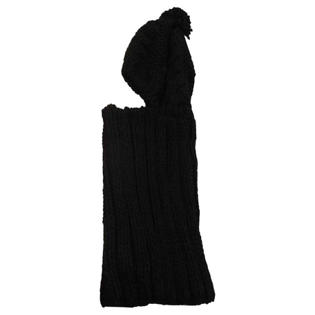 Women's Thermal Beanie Hat 2-In-1 Snood Scarf Cable Knit Pom Pom Winter
