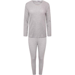 Women's Thermal Long Sleeve Top And Long Jane Pants Set Cotton Rich
