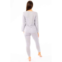 Women's Thermal Long Sleeve Top And Long Jane Pants Set Cotton Rich