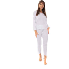 Women's Thermal Long Sleeve Top And Long Jane Pants Set Cotton Rich