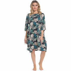 Women's Tropical Baggy Nighty Dress Oversized T Shirt Nighties One Hundred