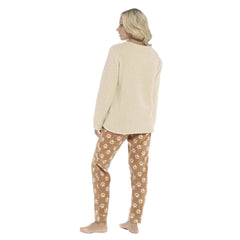 Women's Pyjama Set Ultra Soft Fleece Dog Snuggle Elasticated Patterned