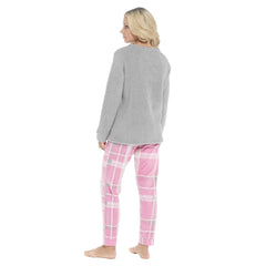 Women's Fleece Pyjama Set Ultra Soft Polar Bear Print Cosy Winter