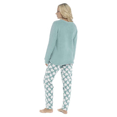 Panda Ultra Soft Snuggle Fleece Pyjama Set For Women's Cosy Winter