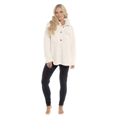 Women's Sherpa Lounge Set With Double Pocket Top And Leggings Ultra-Soft