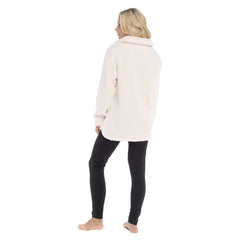 Women's Sherpa Lounge Set With Double Pocket Top And Leggings Ultra-Soft