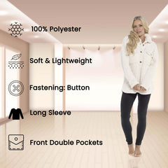 Women's Sherpa Lounge Set With Double Pocket Top And Leggings Ultra-Soft
