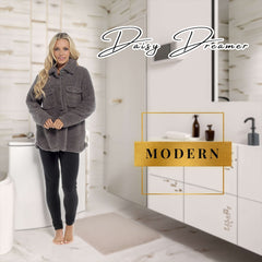 Women's Sherpa Lounge Set With Double Pocket Top And Leggings Ultra-Soft