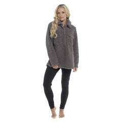Women's Sherpa Lounge Set With Double Pocket Top And Leggings Ultra-Soft