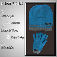 Women's Hat And Gloves Set With 3M Thinsulate Thermal Insulation Winter Warmth