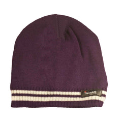 Women's Thermal Beanie Hat With 3M Thinsulate Insulation Stripe Design Acrylic Winter