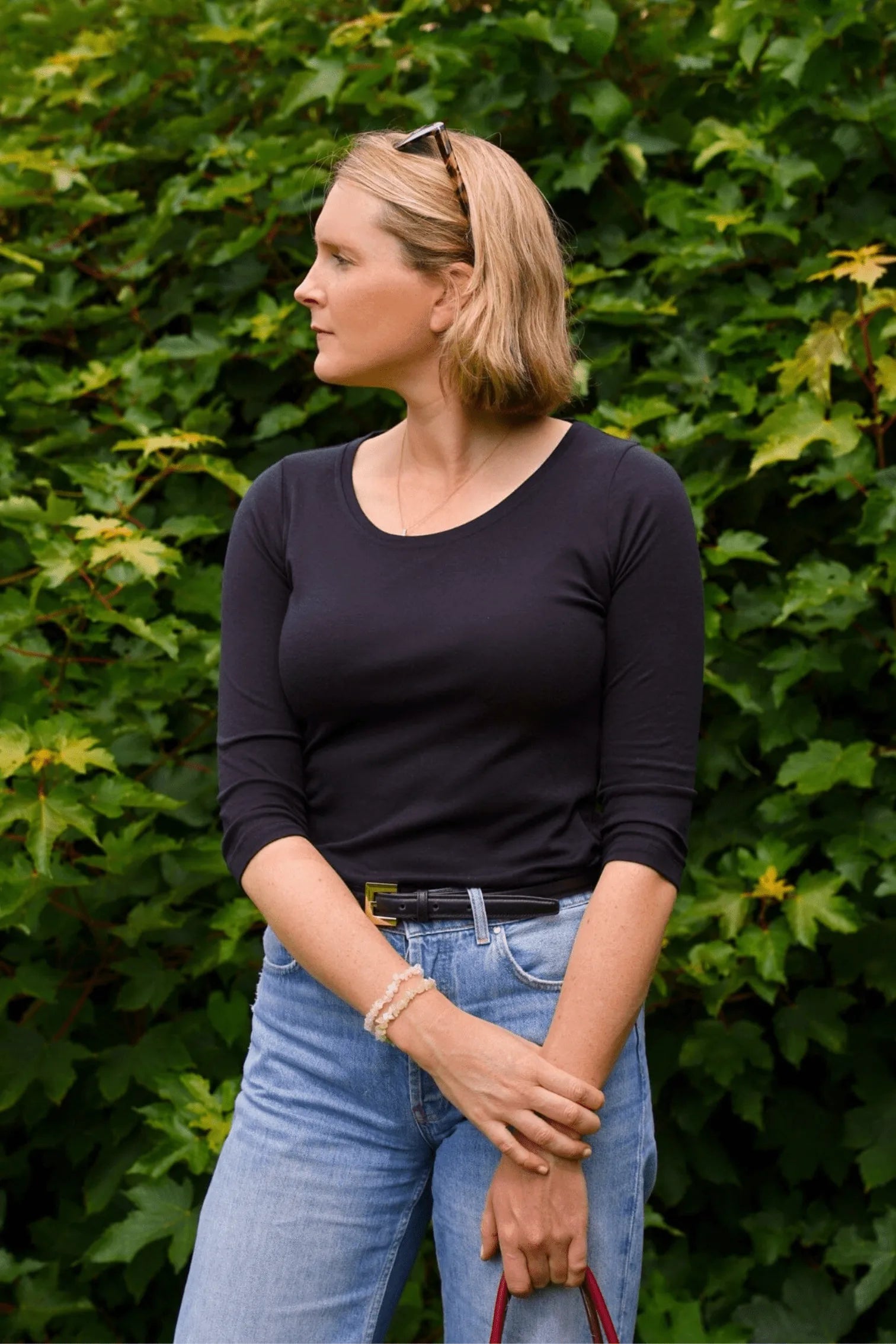 Women's 3/4 Sleeve Scoop Neck T-Shirt – Cotton Modal, UK 6-18